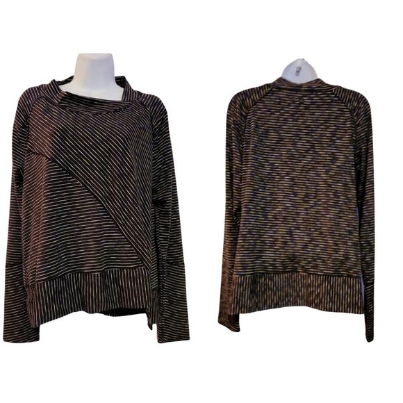 Prana Alicia Pullover Top Green/Black Size  XL - Picture 2 of 9